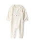 Macacão bebê em pelúcia raposa - off-white | Carter's