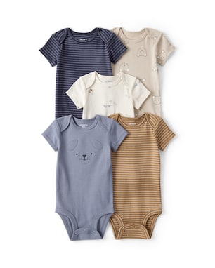 Kit body bebê 5 peças variadas - multicor | Carter's