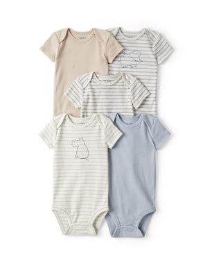 Kit body bebê 5 peças listrada - multicor | Carter's