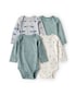 Kit body bebê 4 peças trenzinhos - multicor | Carter's