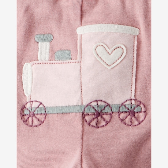 Conjunto longo bebê 3 peças trem - multicor | Carter's