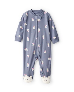 Macacão bebê com pezinho urso polar - azul | Carter's