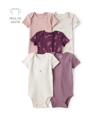 Kit body bebê 5 peças folhagens - multicor | Carter's