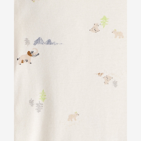 Conjunto longo bebê 3 peças mamute - multicor | Carter's