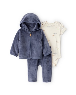 Conjunto longo bebê 3 peças pelúcia - multicor | Carter's