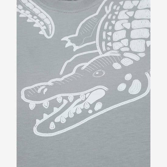 Camiseta infantil jacaré - cinza | Carter's