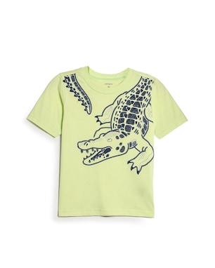 Camiseta infantil jacaré - verde | Carter's