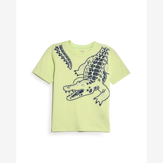 Camiseta infantil jacaré - verde | Carter's