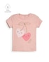 Camiseta infantil coração - rosa | Carter's