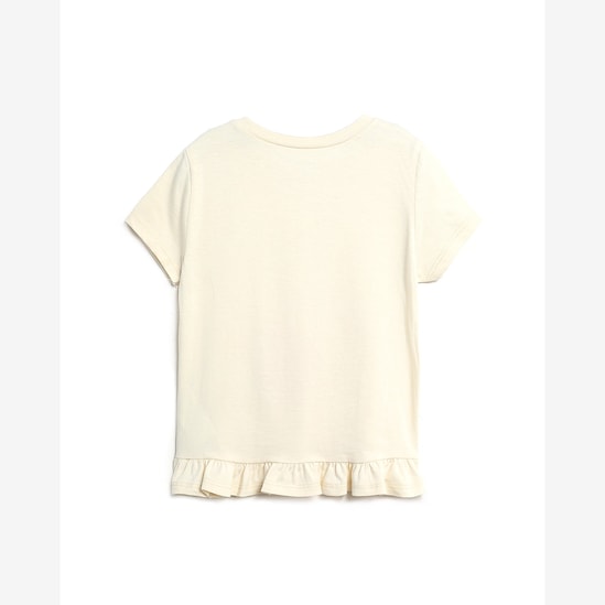 Camiseta infantil coração - bege | Carter's