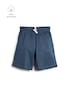 Bermuda infantil com cordão - azul | Carter's