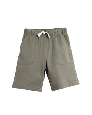 Bermuda infantil reta básica - verde | Carter’s