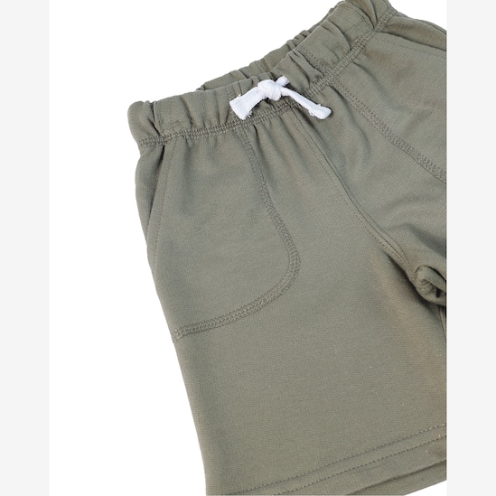 Bermuda infantil reta básica - verde | Carter’s
