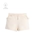 Short infantil relaxed com babados - bege | Carter's
