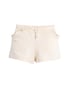 Short infantil relaxed com babados - bege | Carter's