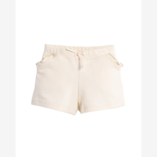 Short infantil relaxed com babados - bege | Carter's