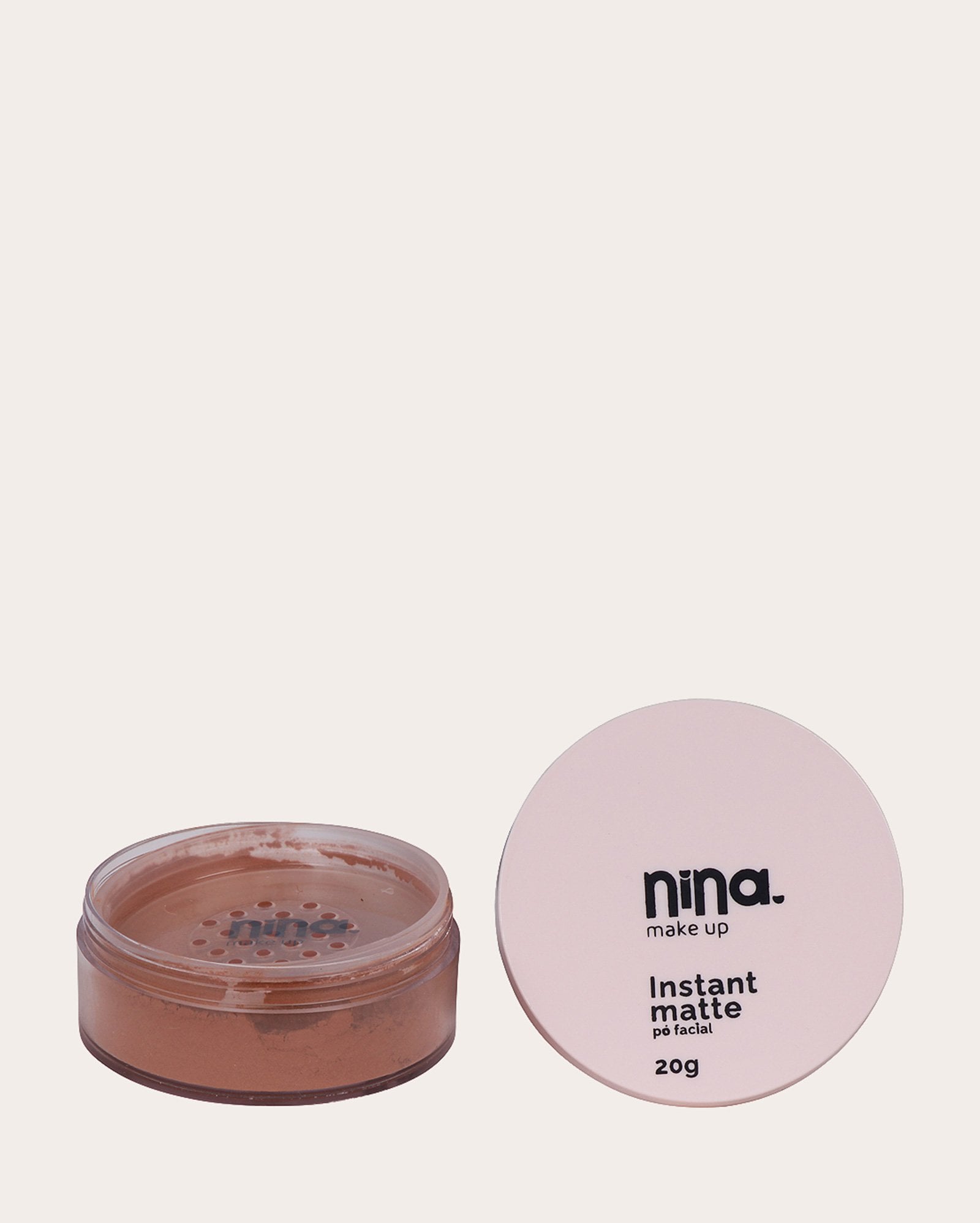Pó solto facial Instant Matte cor 3 20g | Nina Makeup