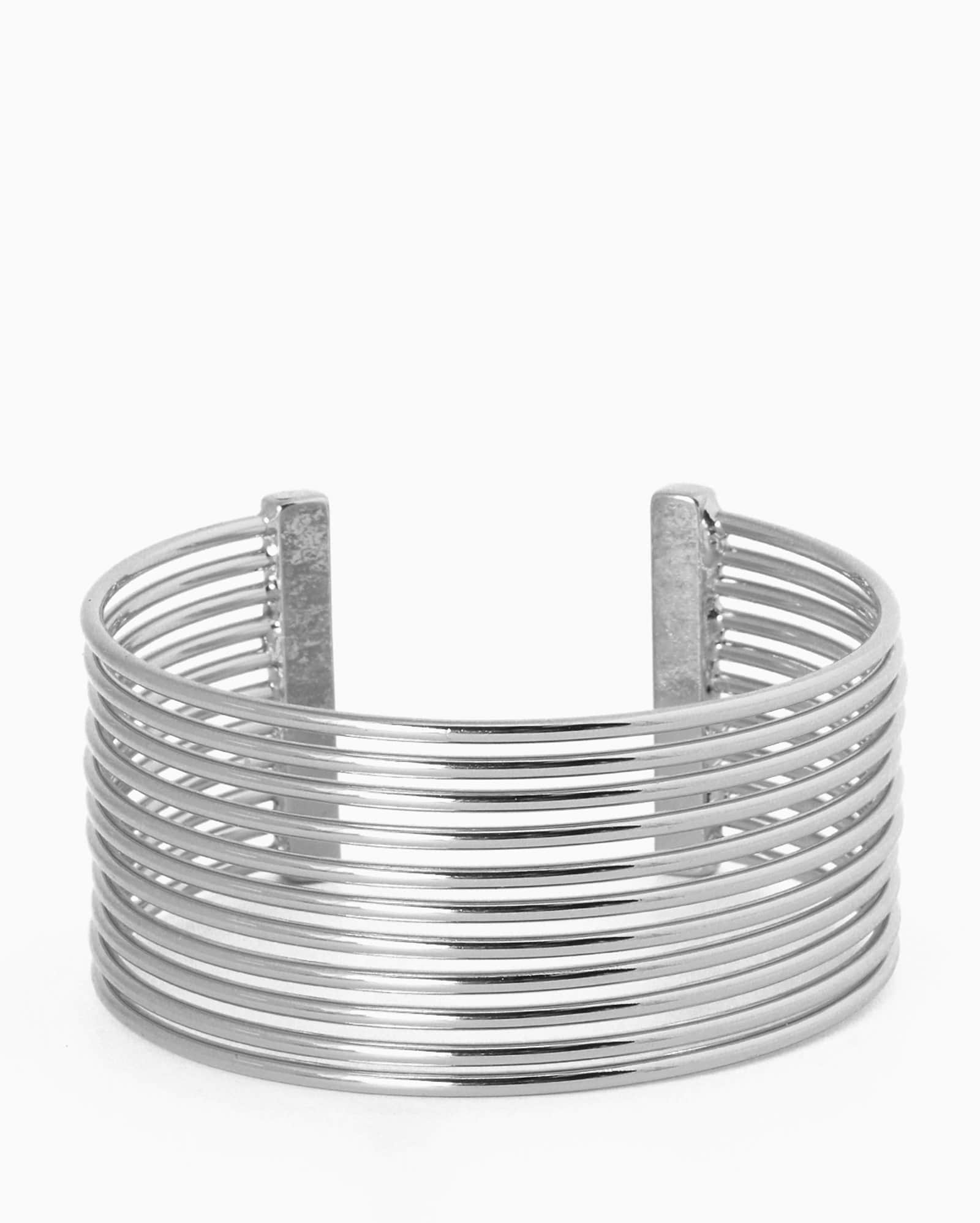 Pulseira feminina metal - prata