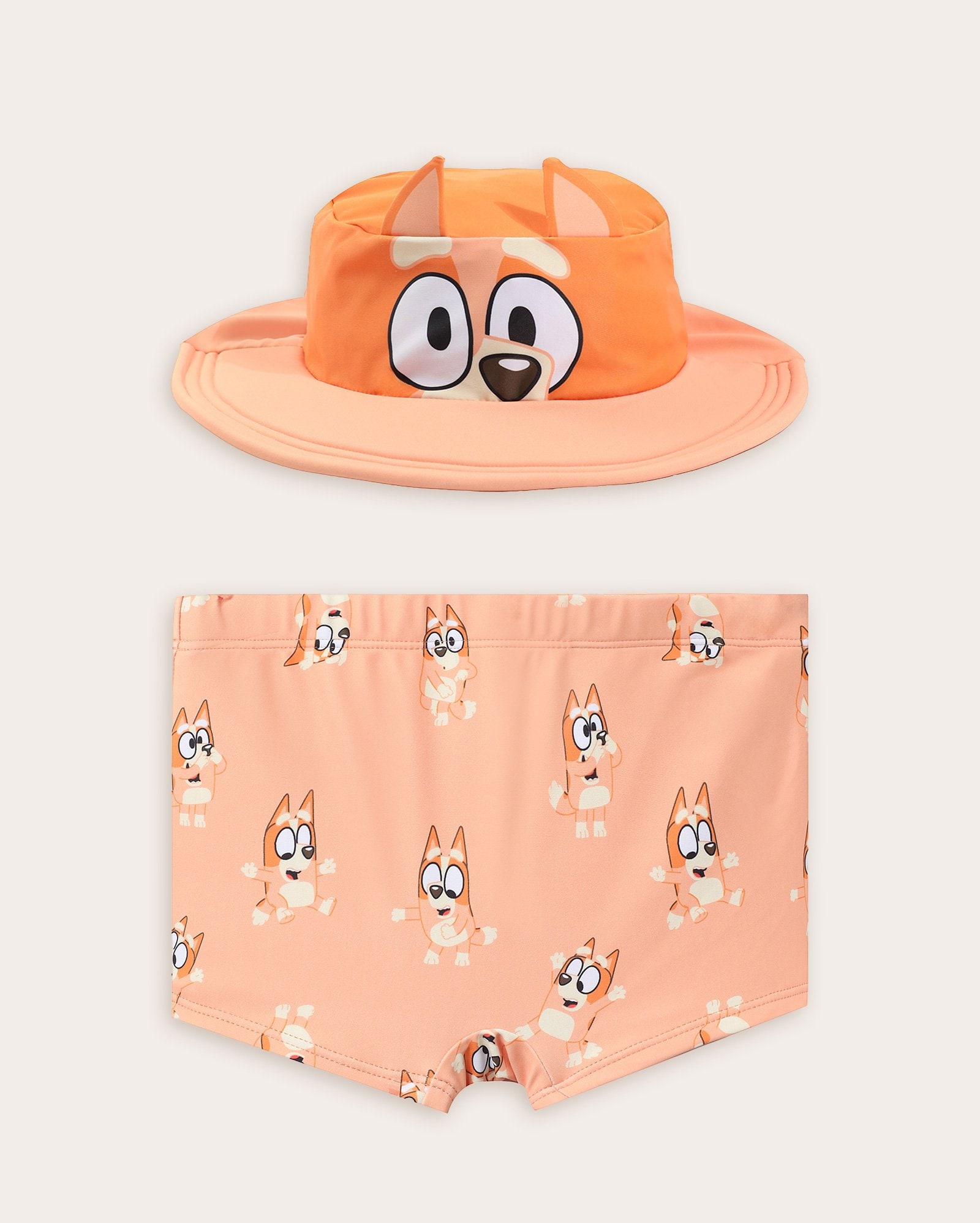 Kit sunga infantil com chapéu Bingo 2-6A - Laranja | BBC