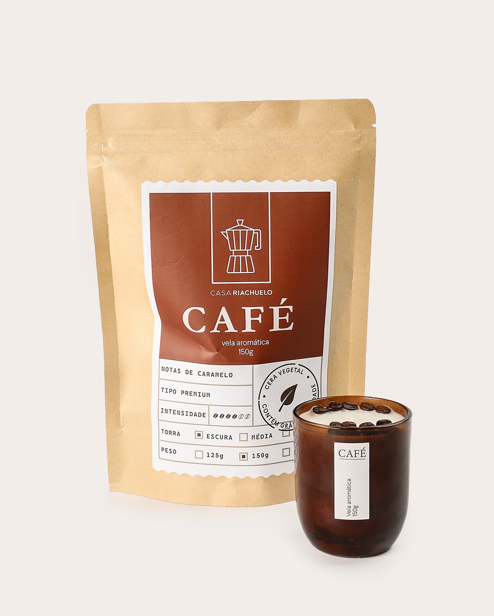 Vela aromática café 150g | Casa Riachuelo