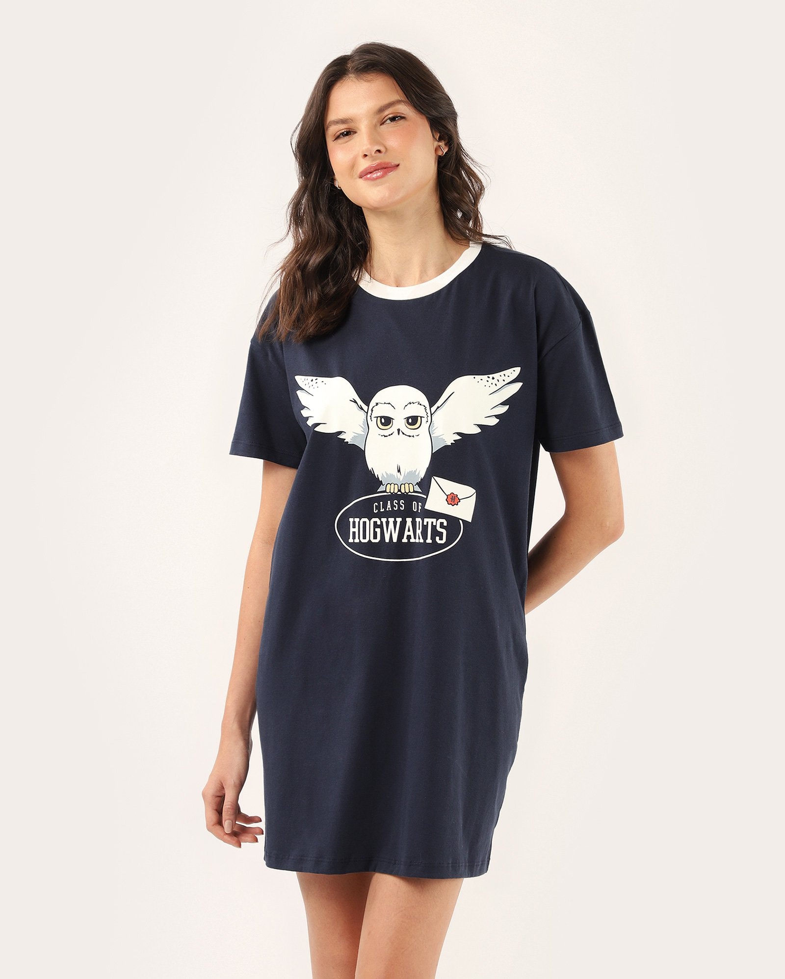 Camisola curta Class of Hogwarts - azul | Harry Potter