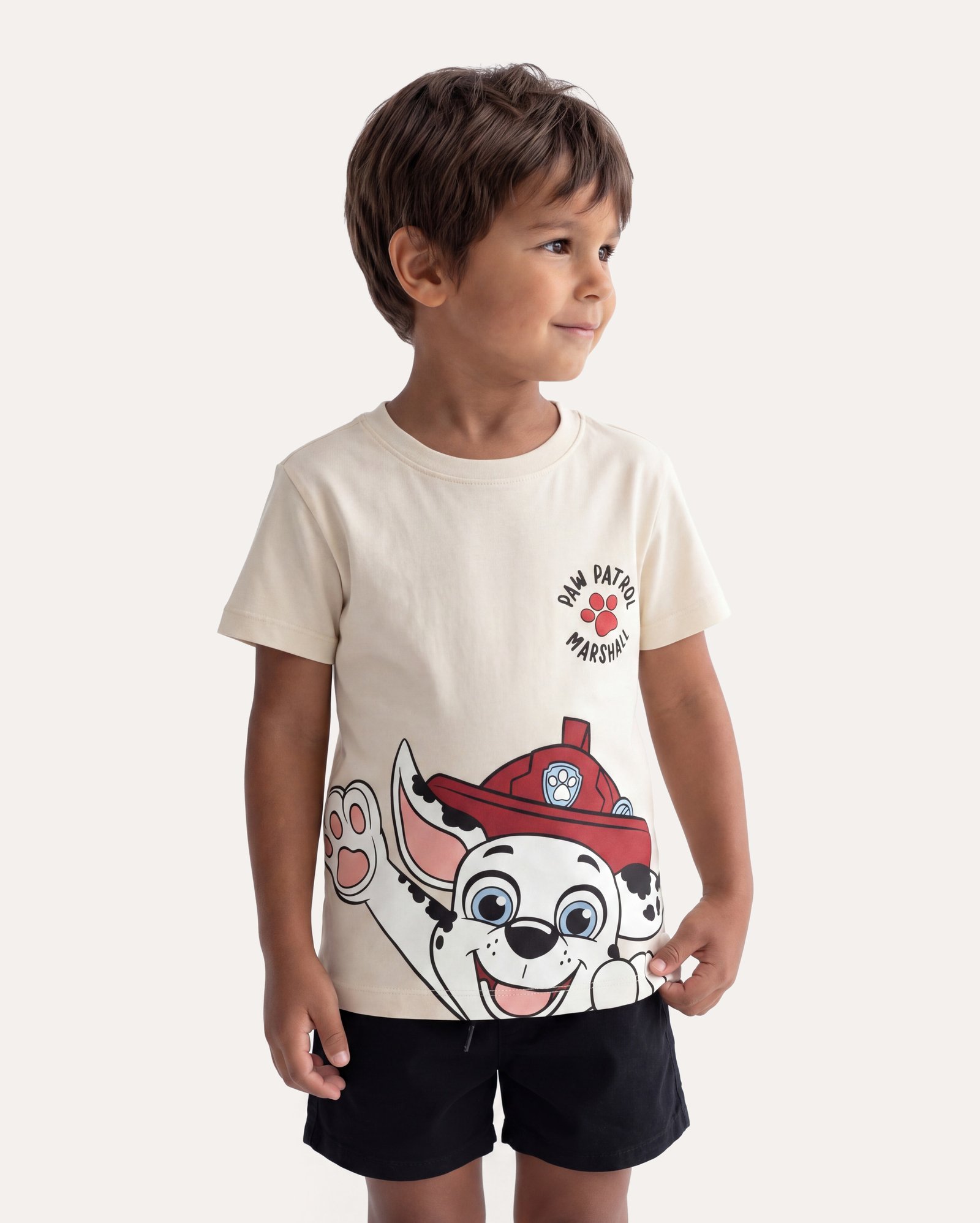 Camiseta infantil Patrulha Canina 1-6A - bege | Paramount