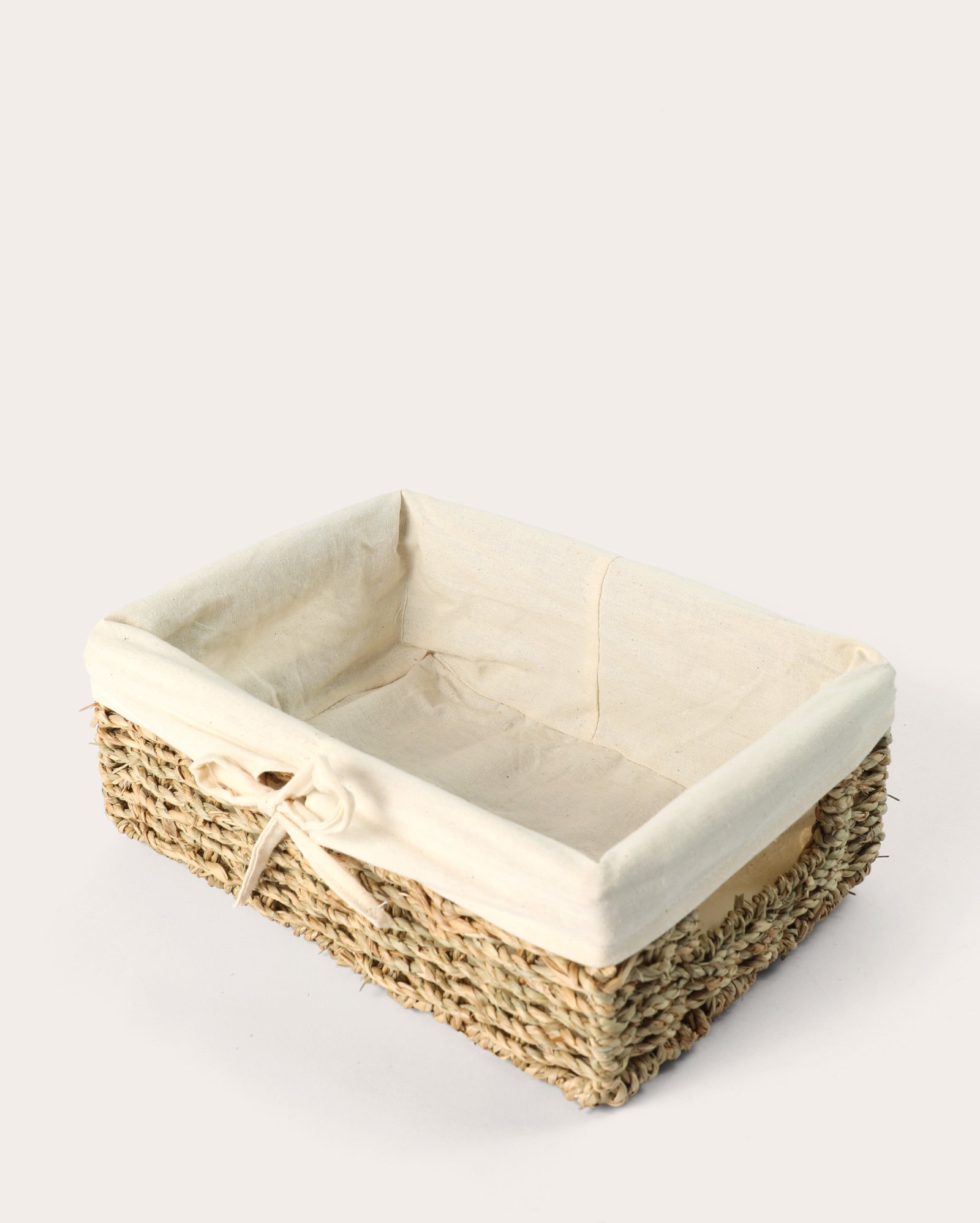 Cesto organizador retangular 28cm - bege | Casa Riachuelo