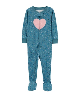 Macacão pijama bebê com pezinho coração - multicor | Carter's