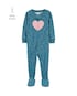 Macacão pijama bebê com pezinho coração - multicor | Carter's