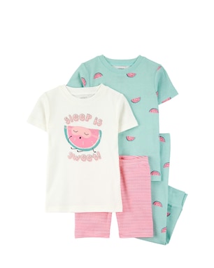 Pijama infantil 4 peças melancia - multicor | Carter's