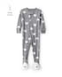 Macacão pijama bebê com pezinho urso - cinza | Carter's