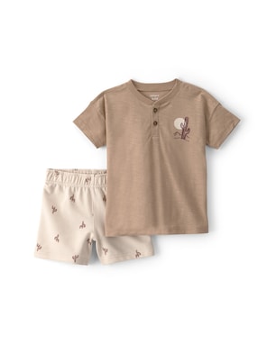Conjunto curto infantil 2 peças cactos - multicor | Carter's