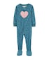 Macacão pijama infantil com pezinho coração - multicor | Carter's