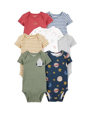 Kit body bebê 7 peças planetas e foguetes - multicor | Carter's