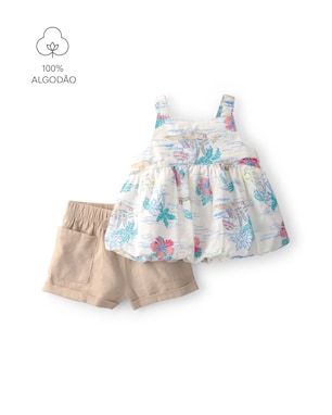 Conjunto curto bebê 2 peças ilha - multicor | Carter's