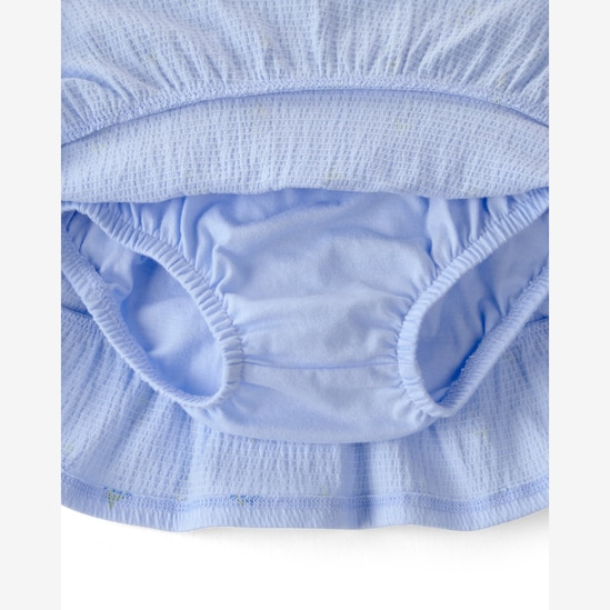Conjunto curto bebê 2 peças floral - azul | Carter's