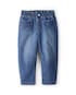 Calça jeans infantil baggy corações - denim escuro | Carter's