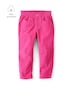 Calça sarja infantil baggy corações - rosa | Carter's