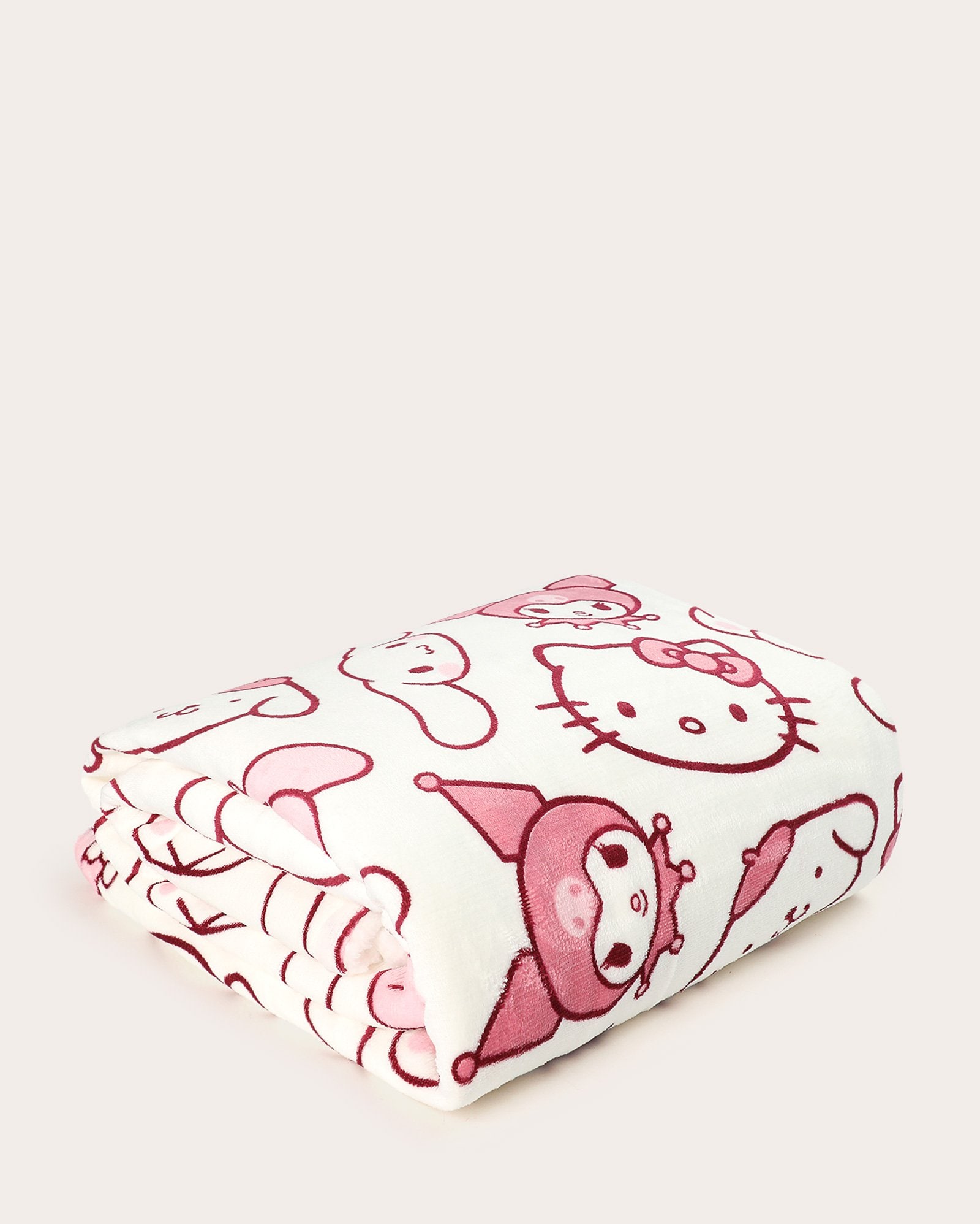 Manta solteiro sherpa Hello Kitty - off-white | Casa Riachuelo