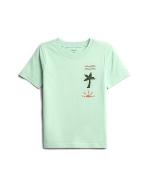 Camiseta infantil sea and sun - verde | Carter's