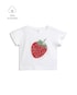 Camiseta infantil relaxed com babados - branca | Carter's