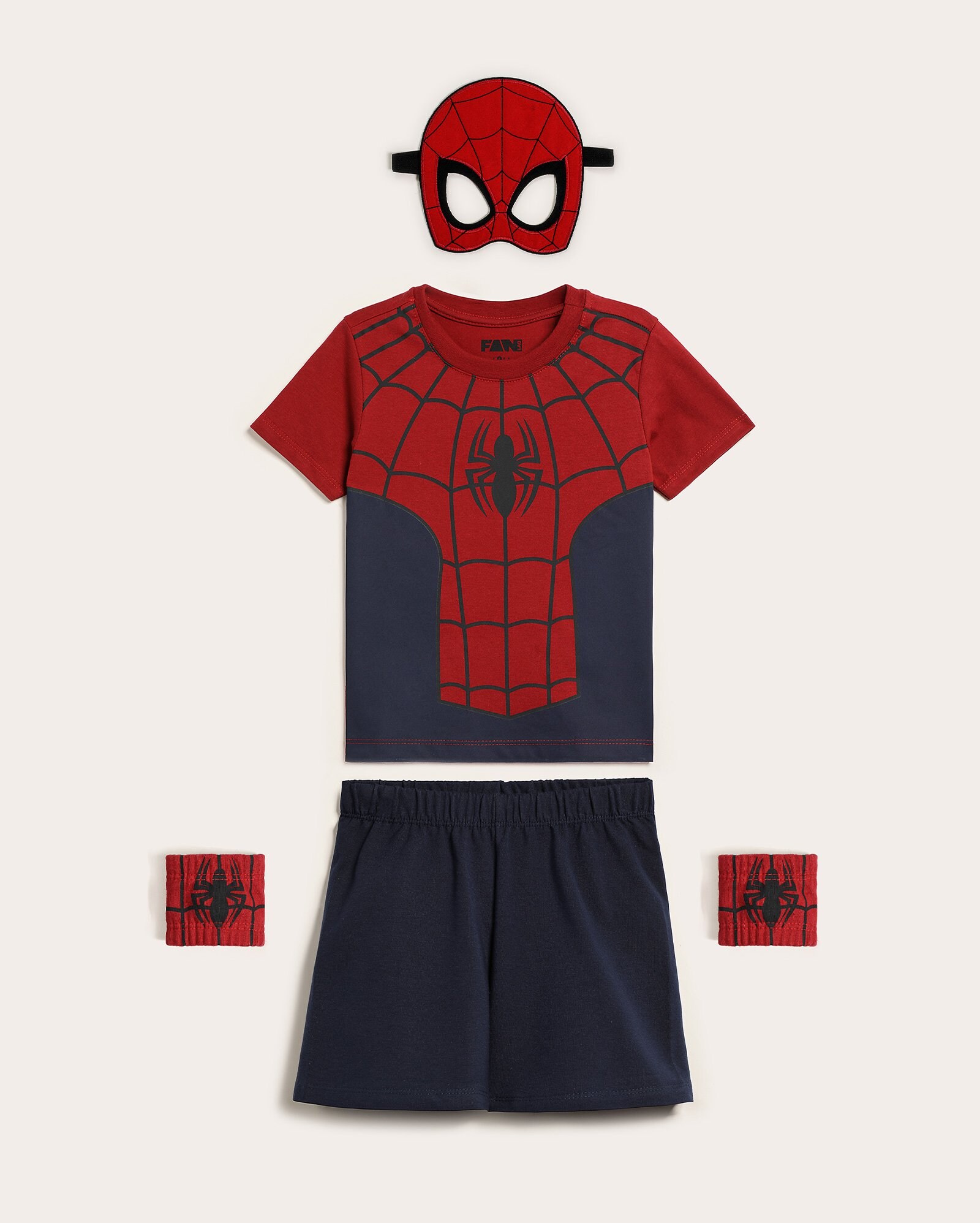 Conjunto curto infantil Homem-Aranha 2-8A - multicor | FANLAB