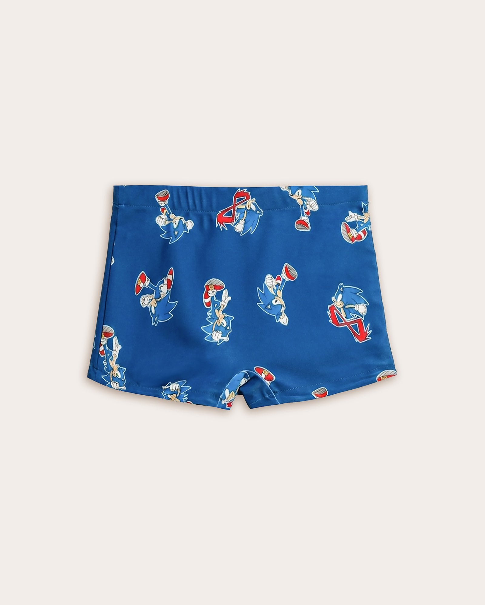 Sunga infantil boxer Sonic dupla face 4-12A - Azul | SEGA