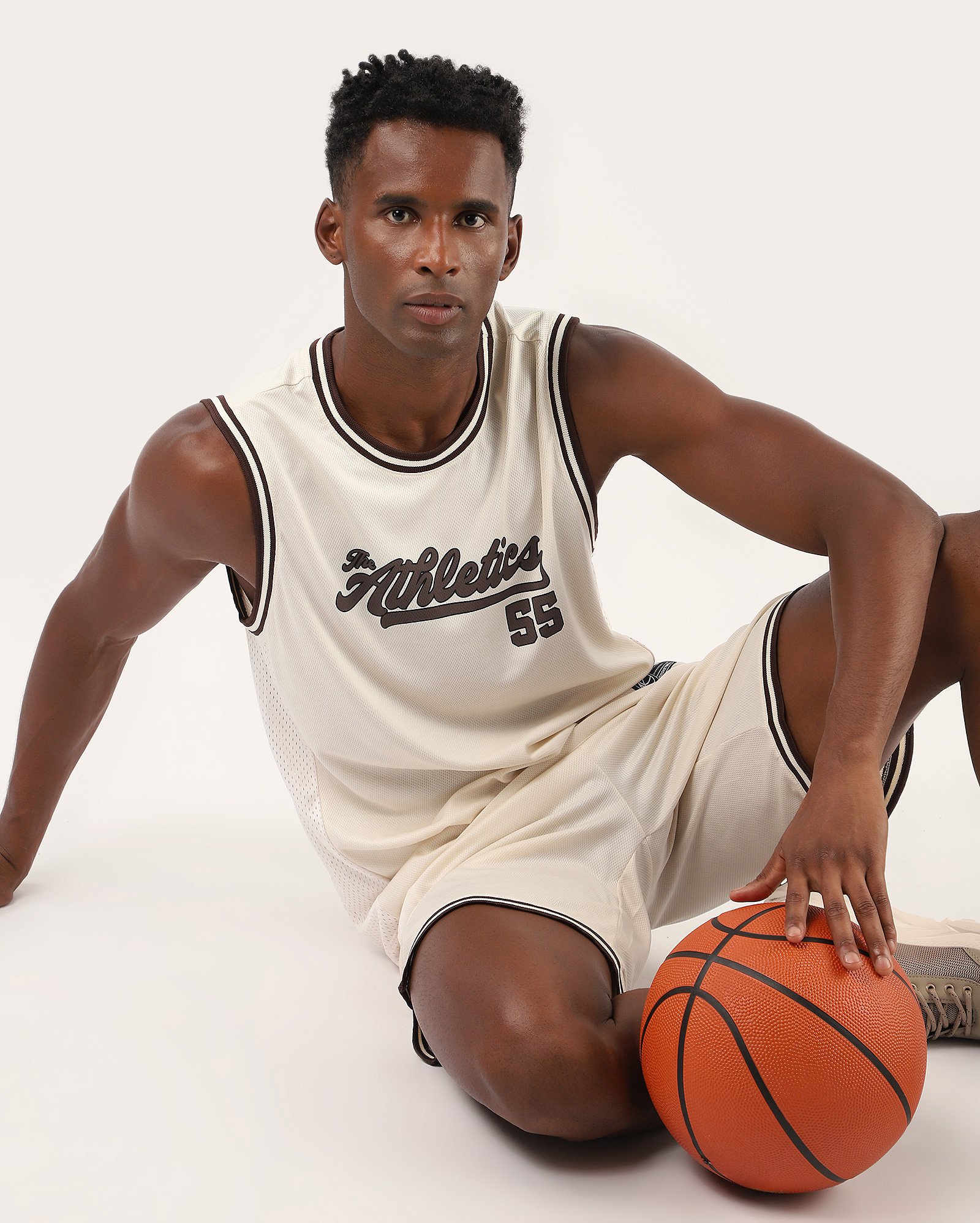 Regata esportiva masculina basquete - bege | Body Work