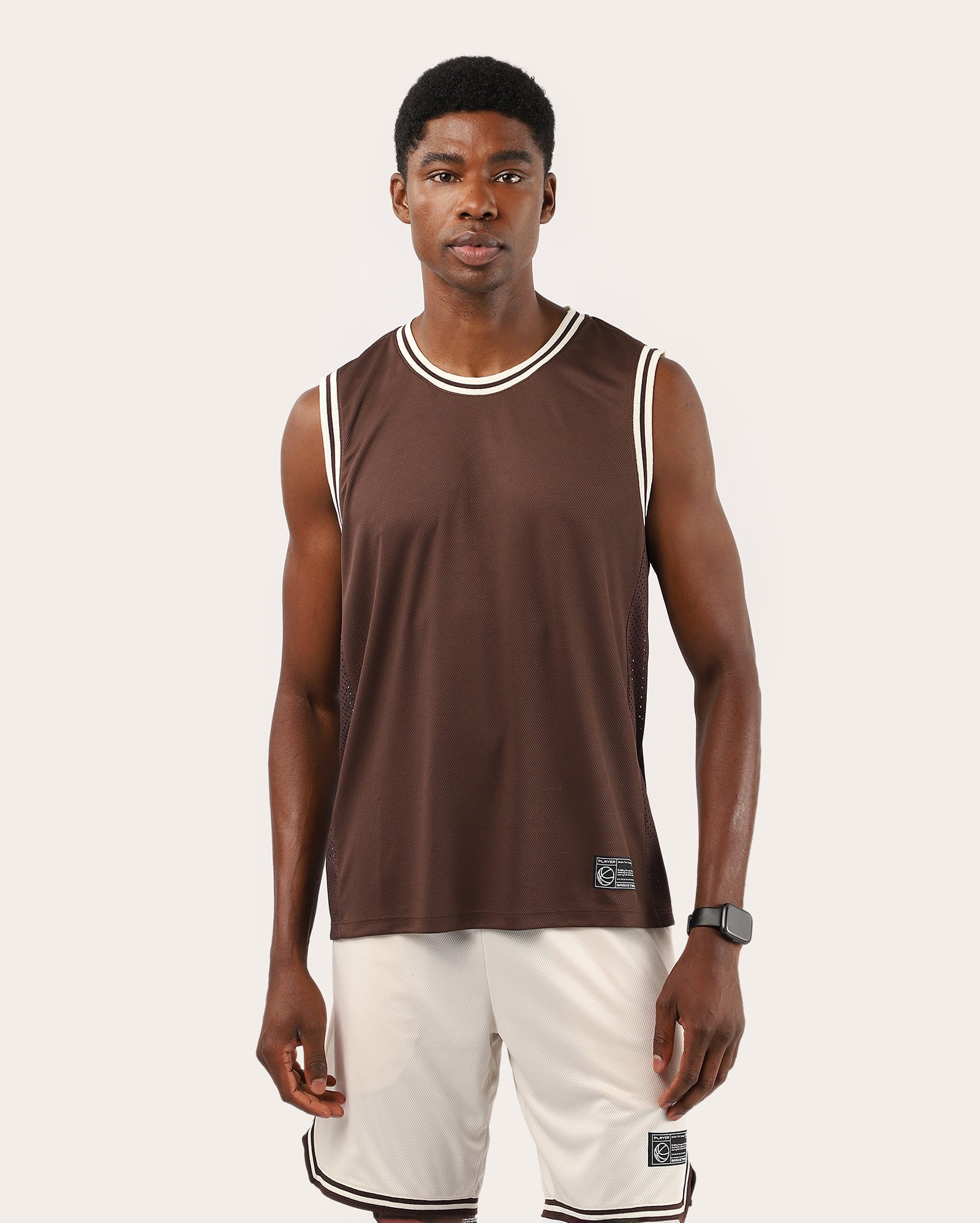 Regata esportiva masculina basquete - marrom | Body Work