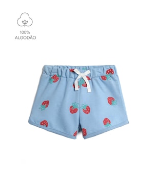 Short infantil morangos - azul | Carter's