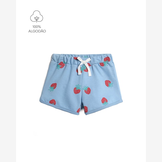 Short infantil morangos - azul | Carter's