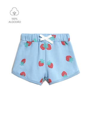 Short infantil morangos - azul | Carter's
