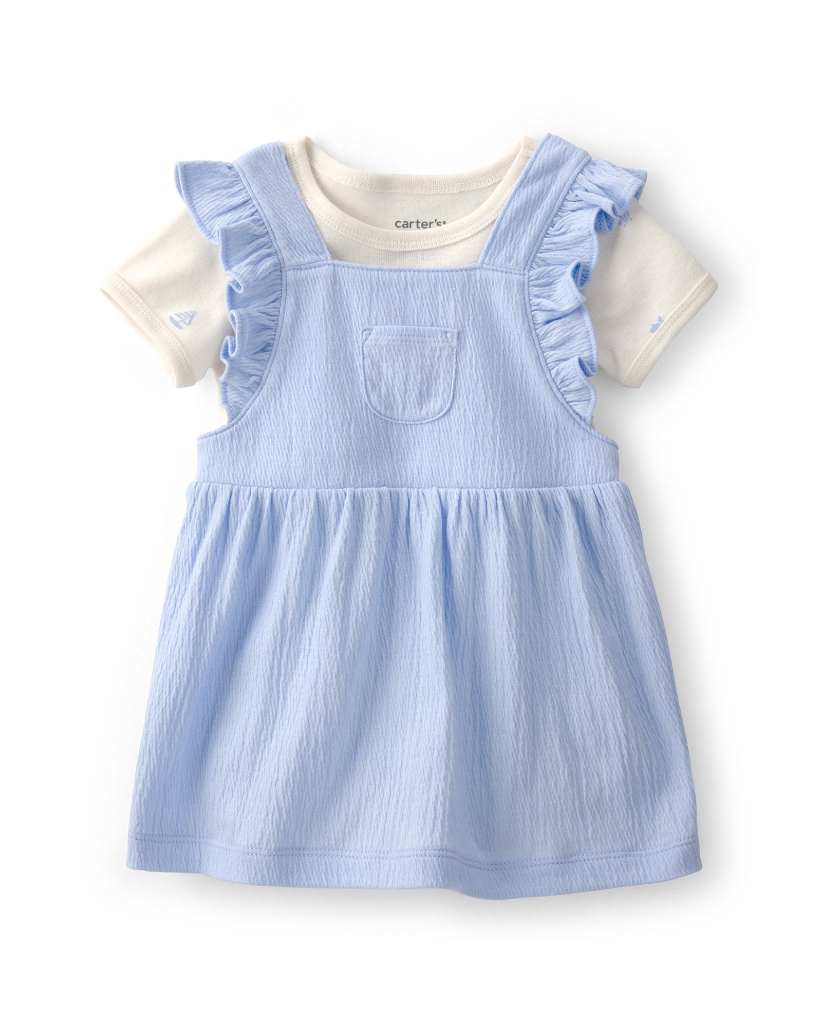 Salopete bebê texturizada com body - multicor | Carter's