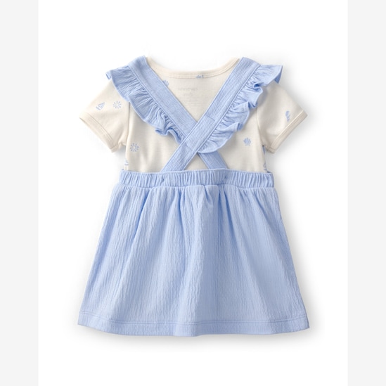 Salopete bebê texturizada com body - multicor | Carter's